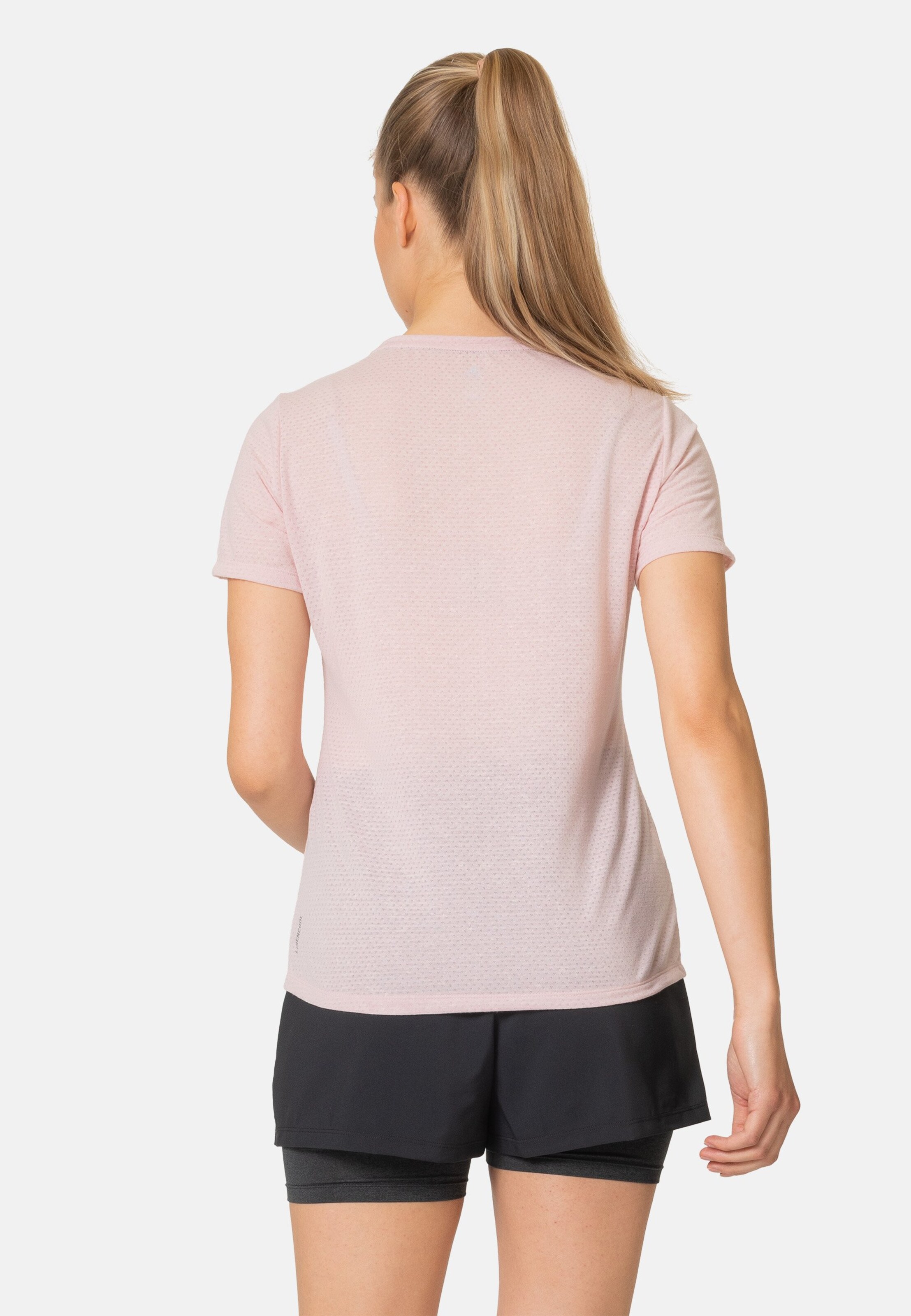 Active 365 Linencool T-Shirt in pale mauve melange