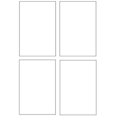 Carte de correspondance Avery Quick and Clean 128 x 82 mm - 260 gr - blanche - Pochette de 100