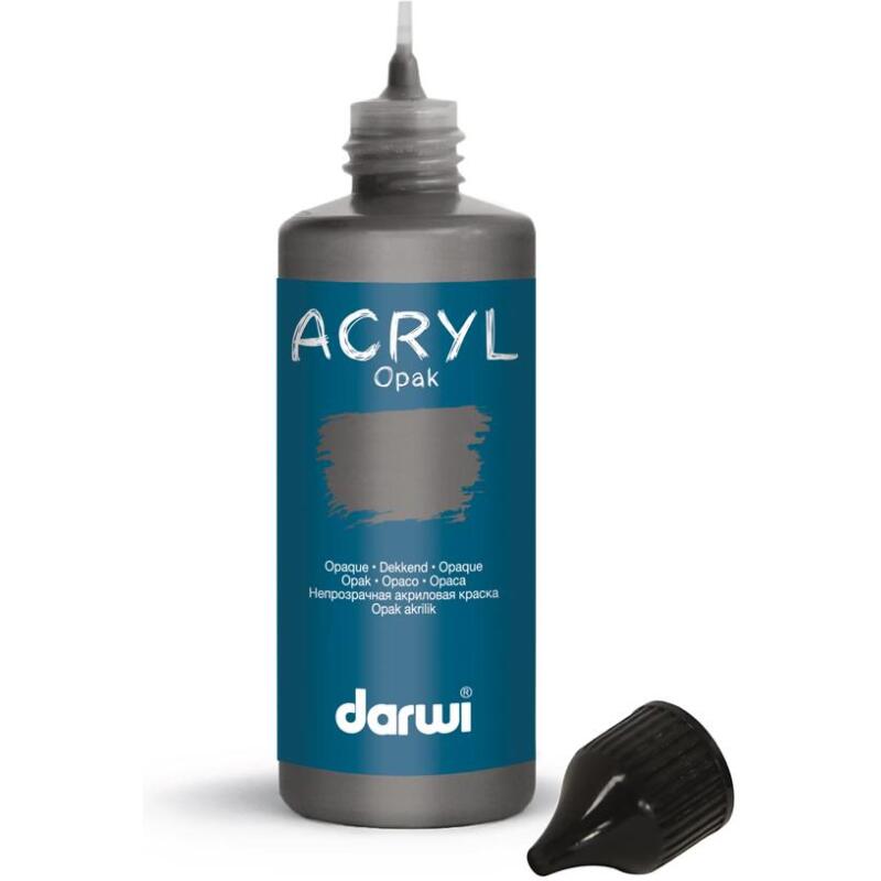 Darwi Flacon de 80ml Peinture Acrylique Universelle Opaque - Béton