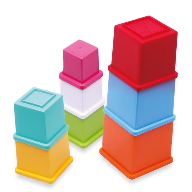 Besttoy - Stapelwürfel bunt - 8tlg.