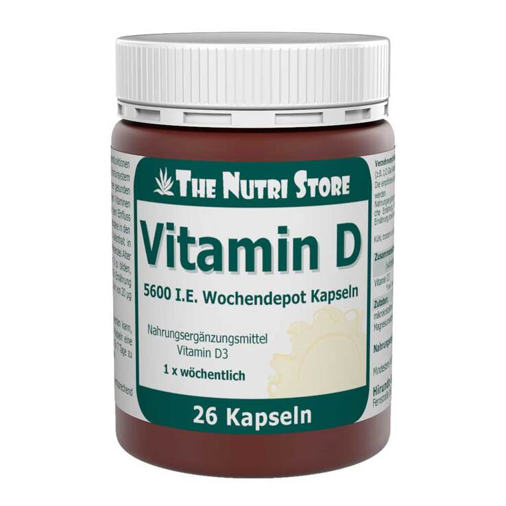 Vitamin D 5.600 I.E. Wochendepot Kapseln, 26 St
