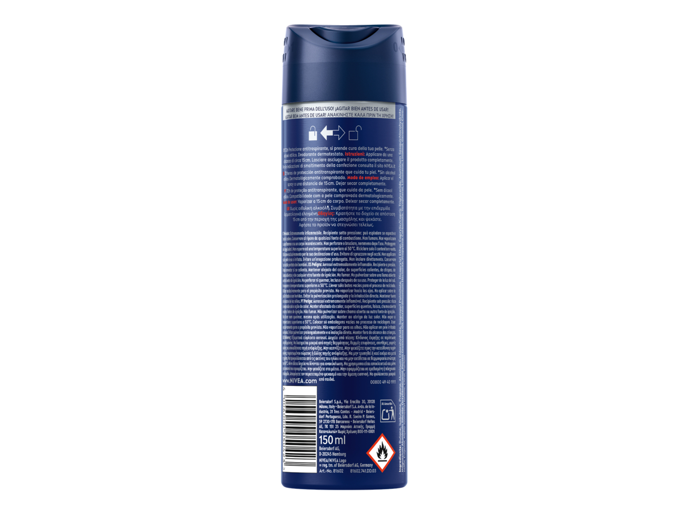 DES0D0RIZANTE NIVEA MEN SPRAY DRY IMPACT 150 ML