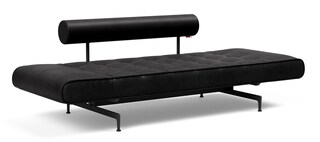 INNOVATION LIVING Schlafsofa LISALA Lederlook Faunal schwarz