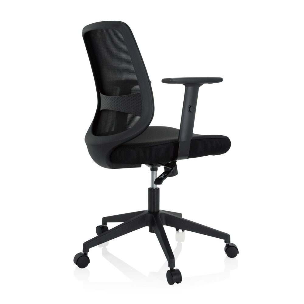 Home Office Bürostuhl CHESTER Stoff/Netzstoff mit Armlehnen (höhenverstellbar) hjh OFFICE