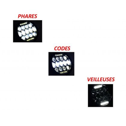 Phare avant Brazoline FURTIF LED Universel