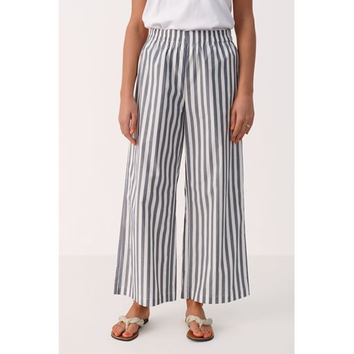 Part Two AishaPW Bukser, Midnight Navy Stripe, 34