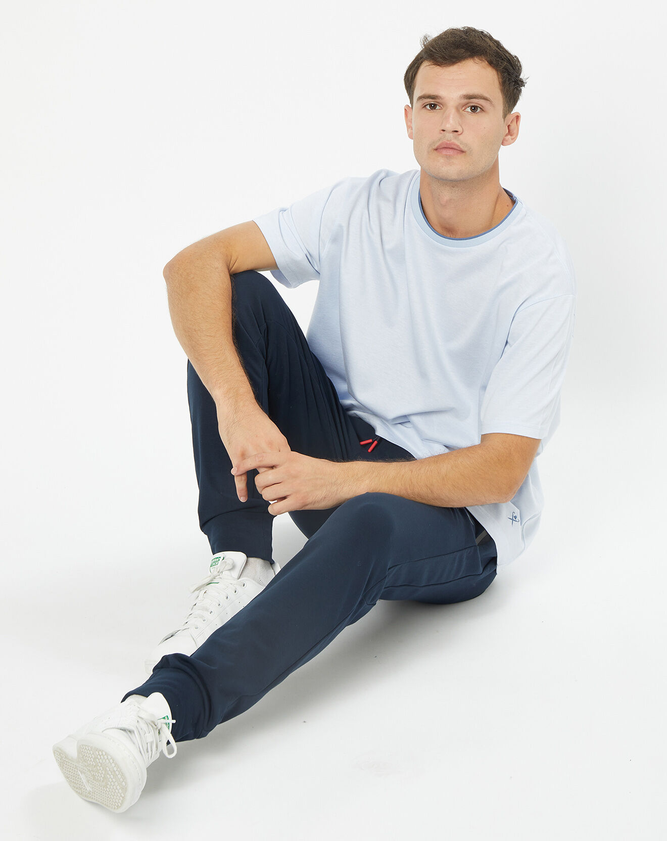Hackett London T-Shirt en Maille piquée bleu ciel