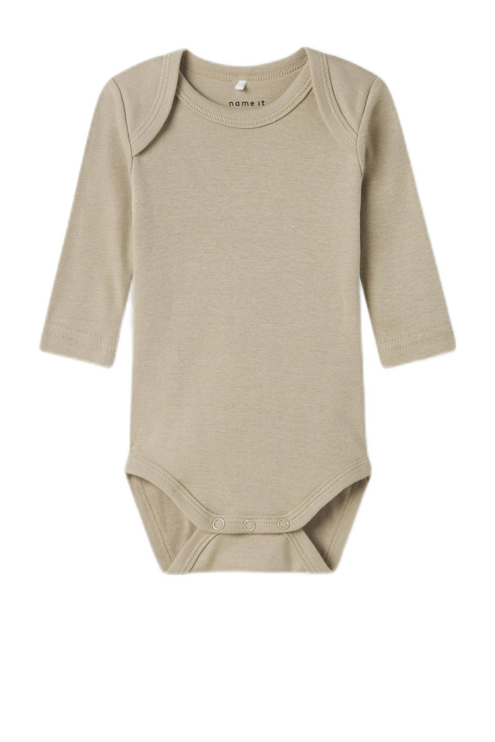 NAME IT romper NBMBODY - set van 3 groen/beige