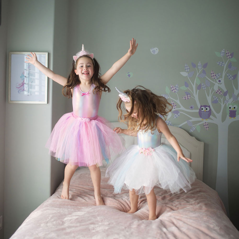 Bodysuit Regenboog Roze, 5-6 jaar