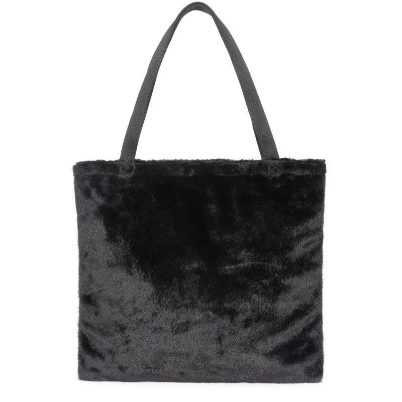Sac shopping Charlie 46 cm effet fourrure Fuzzy Black