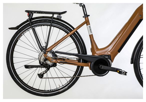 Vélo de Ville Électrique Bicyklet Victoire Shimano Alivio 9V 400 Wh 700 mm Marron