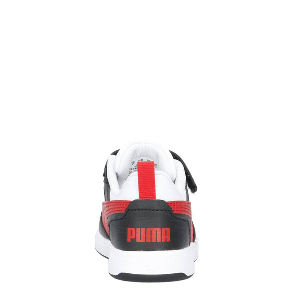 Puma Rebound V6 Lo AC+ Infsneakers wit/rood/zwart