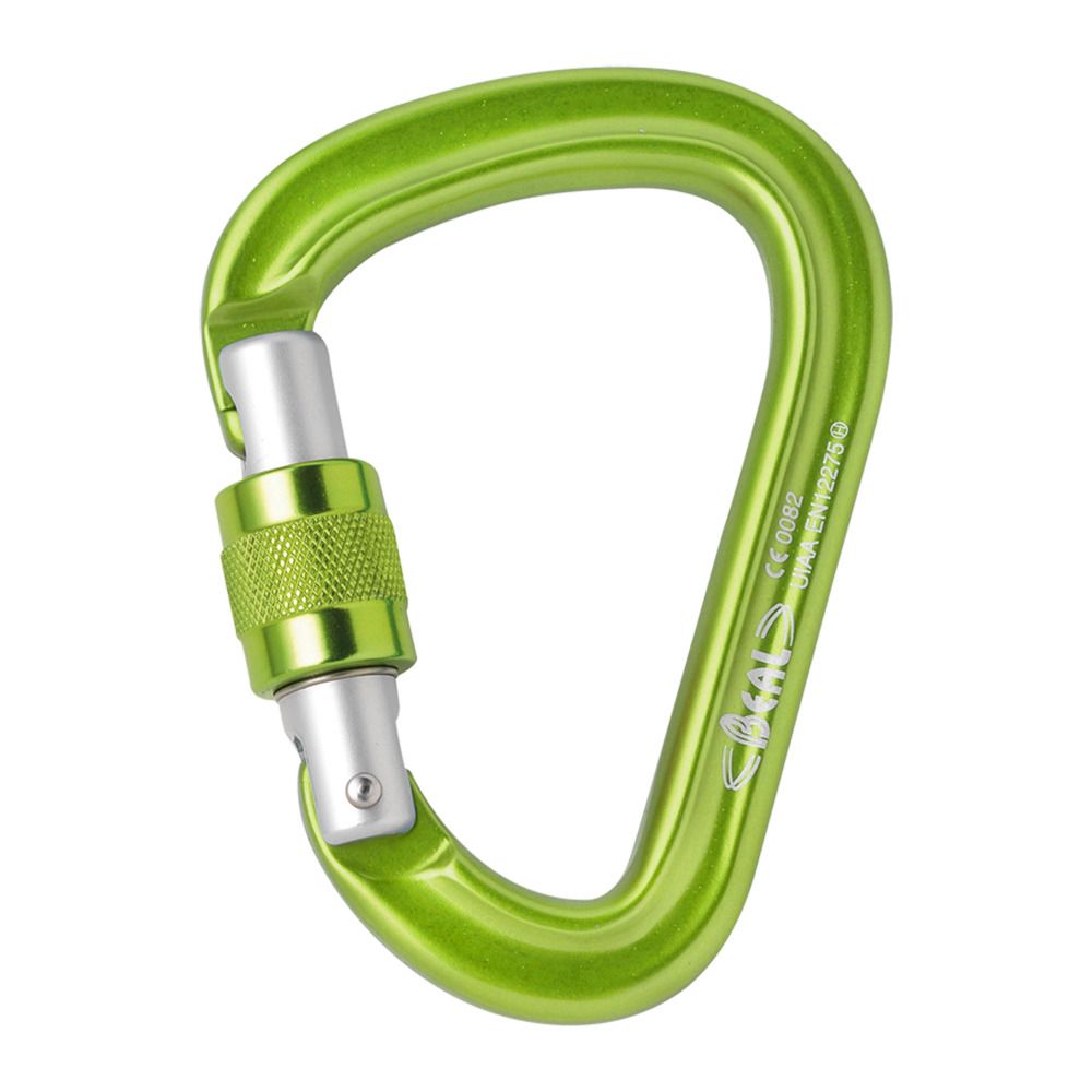 Beal BE SAFE SCREW - Mousqueton vert