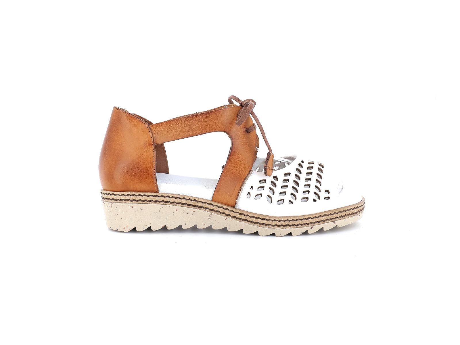 Dorking-D8773 Cuir Blanc-Marron