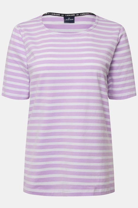 T-Shirt, Classic Fit, Streifen, Rundhals, Halbarm