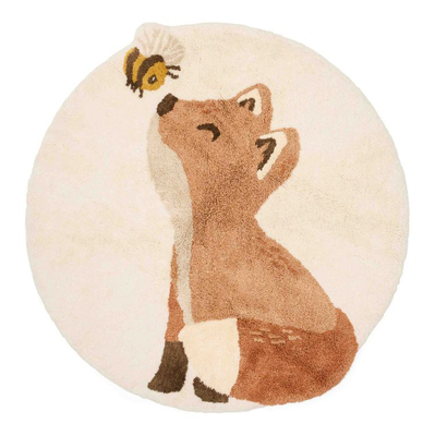 Little Dutch Rev Gulvteppe 110x110, Brun