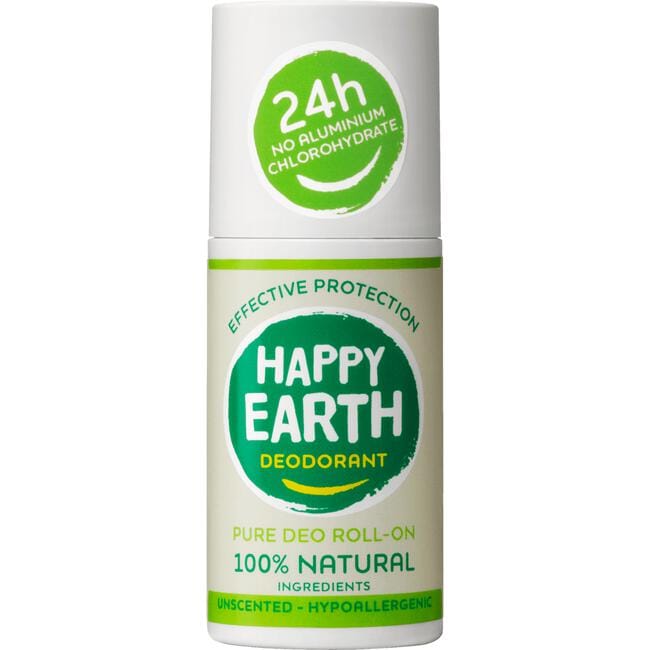 Happy Earth 100% Natuurlijke Deodorant Roller Unscented