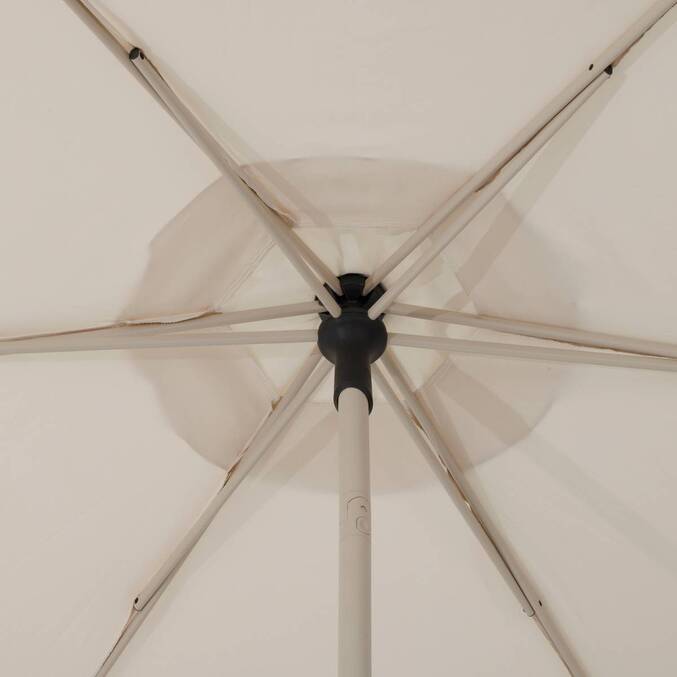 Parasol droit carré inclinable SOYA Argile / Blé