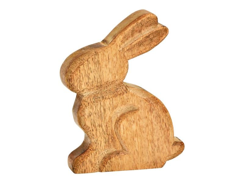 G. Wurm Hase 11 x 15 cm, Braun Sitzender Osterhase
