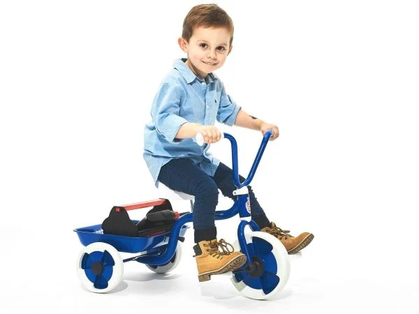 Winther Trehjulet Cykel m. Tiplad, Blå