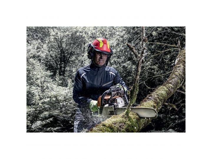 uvex Schutzhelm Pheos Forestry, Rot Forsthelm Komplettset