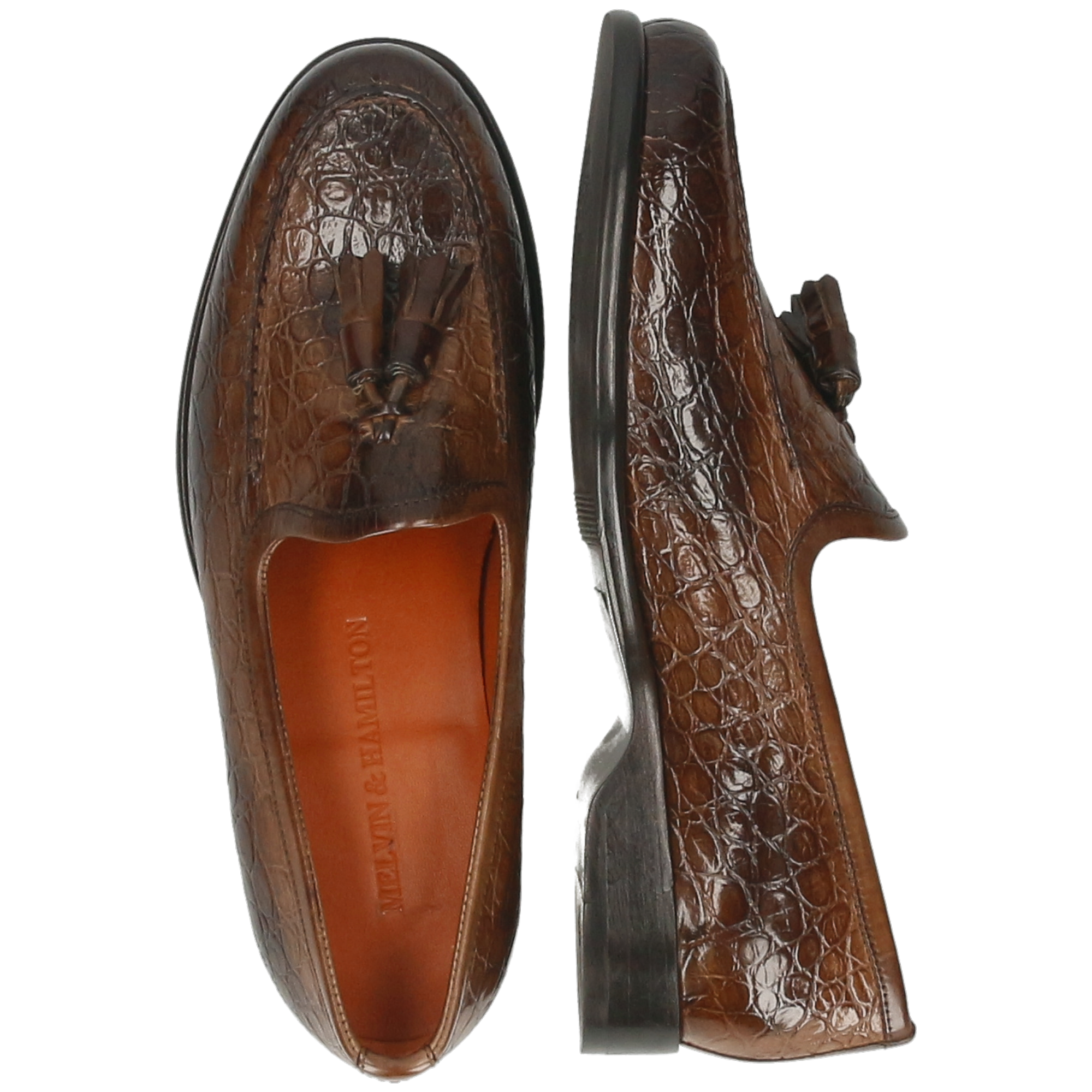 GIANNA 6 - Mocassins à talon plat | Marron