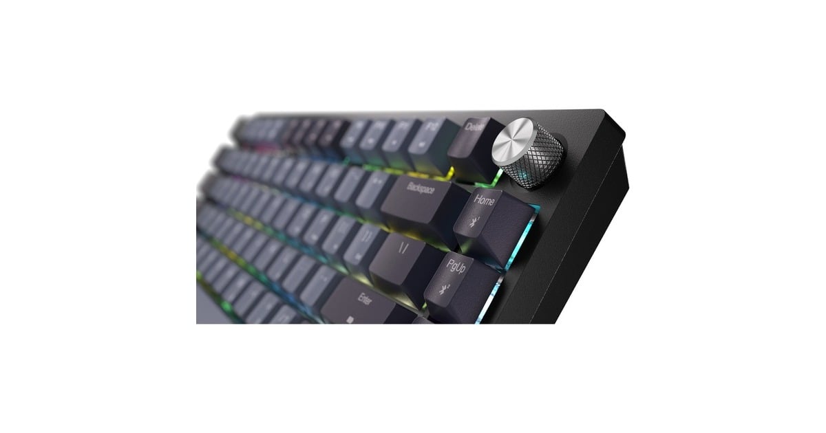 CorsairK65 Plus Wireless, gaming toetsenbord  (Zwart/grijs, US lay-out, Corsair Red, RGB leds, 75%, PBT double-shot)