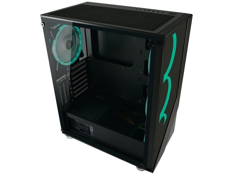 LC-Power PC-Gehäuse Gaming 803B Shaded_X Gaming-Midi-Tower mit Sichtfenster und RGB Beleuchtung