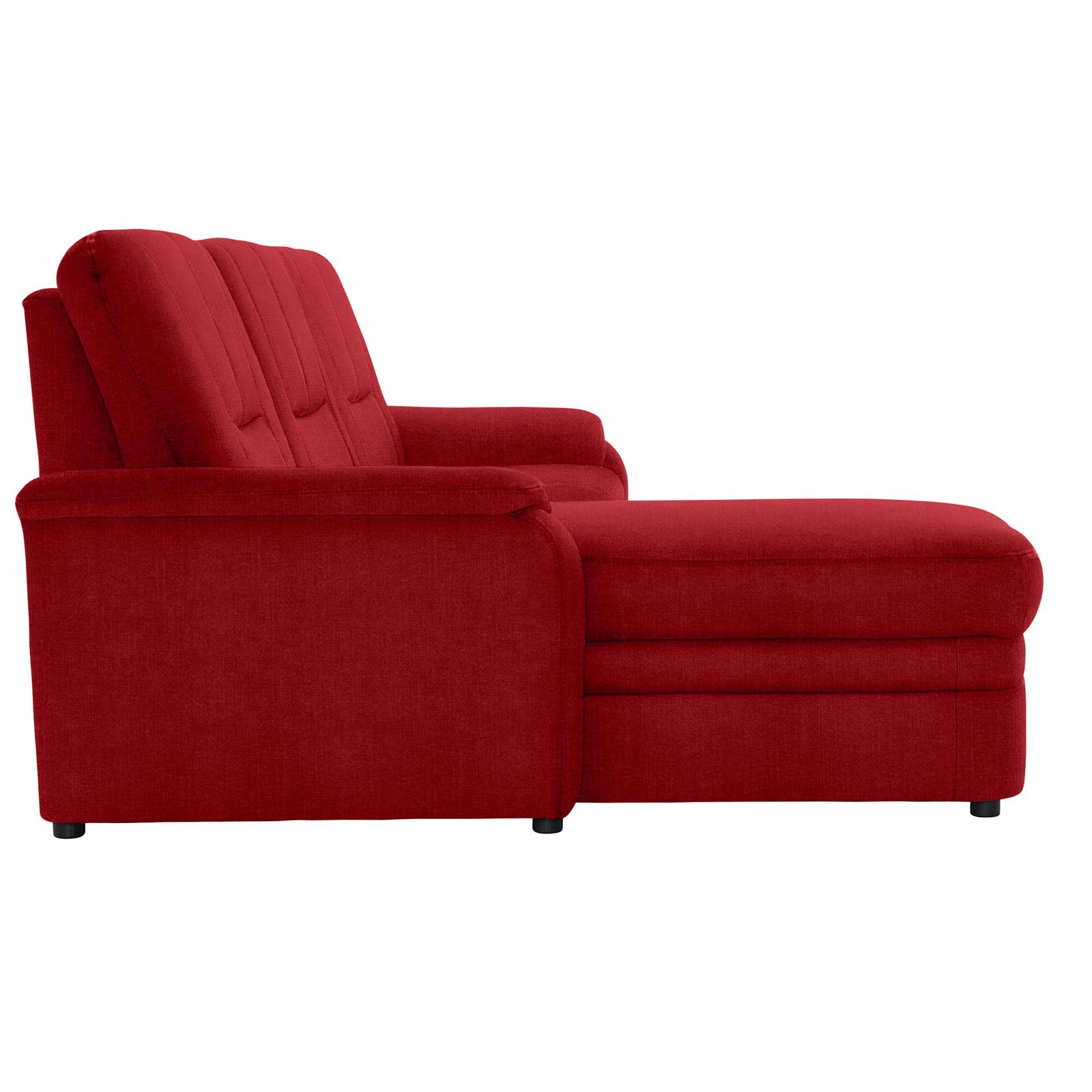 polsterpower Ecksofa - Miro bordeaux - Basismodell - Recamiere links