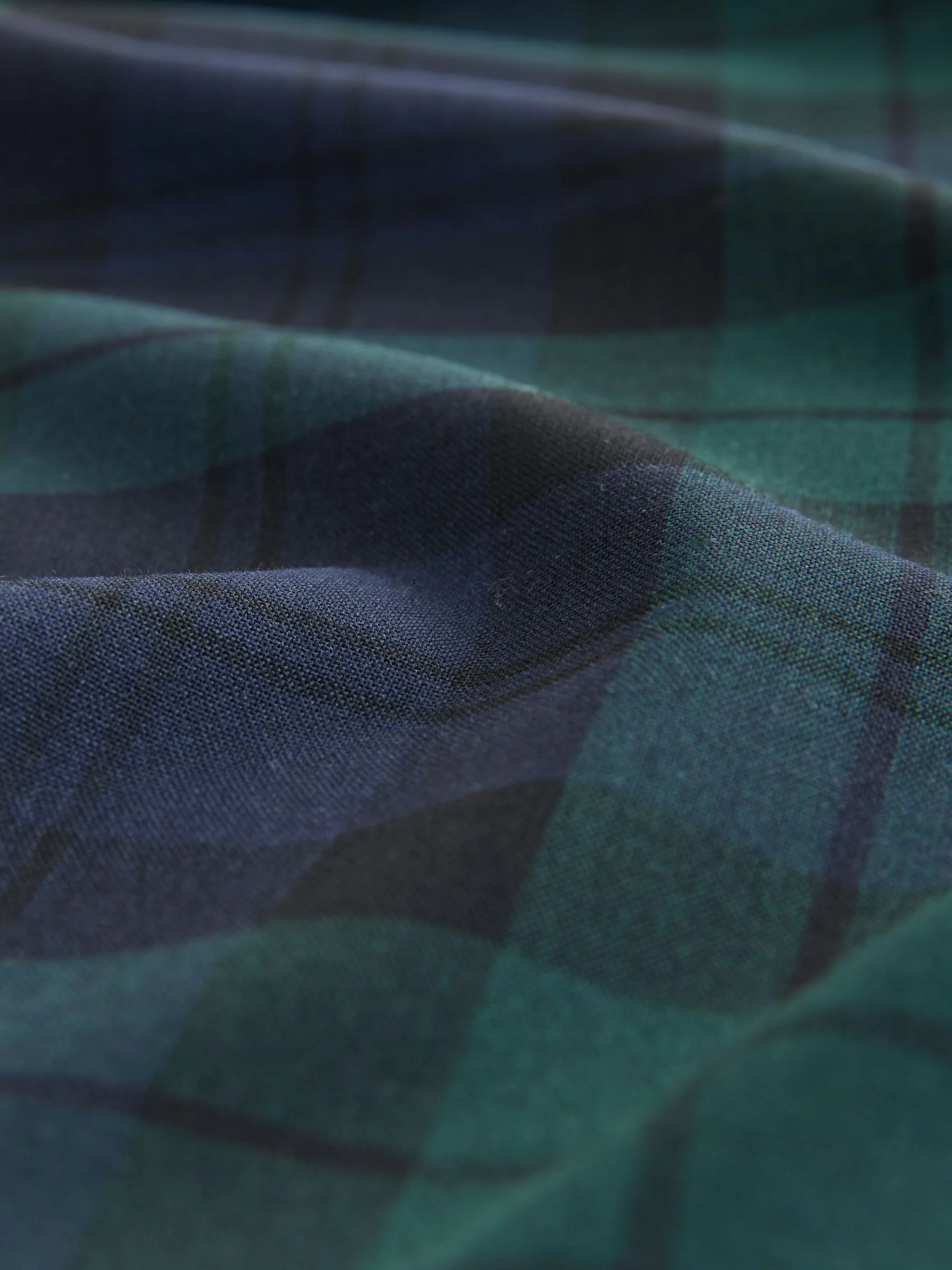 Groen/marineblauw - Geruite geplooide midi-kiltrokken