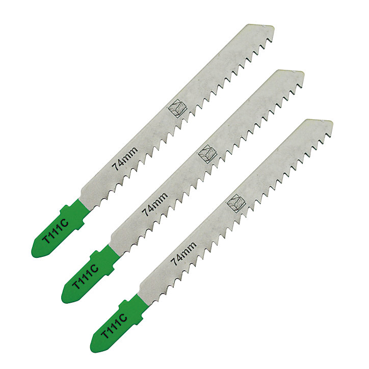 3 lames de scie sauteuse T droite grossière Bois tendre