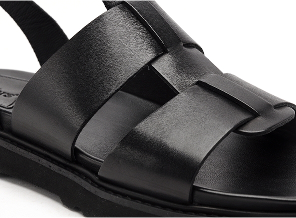 Kickers nu pieds plats femme neorock noir