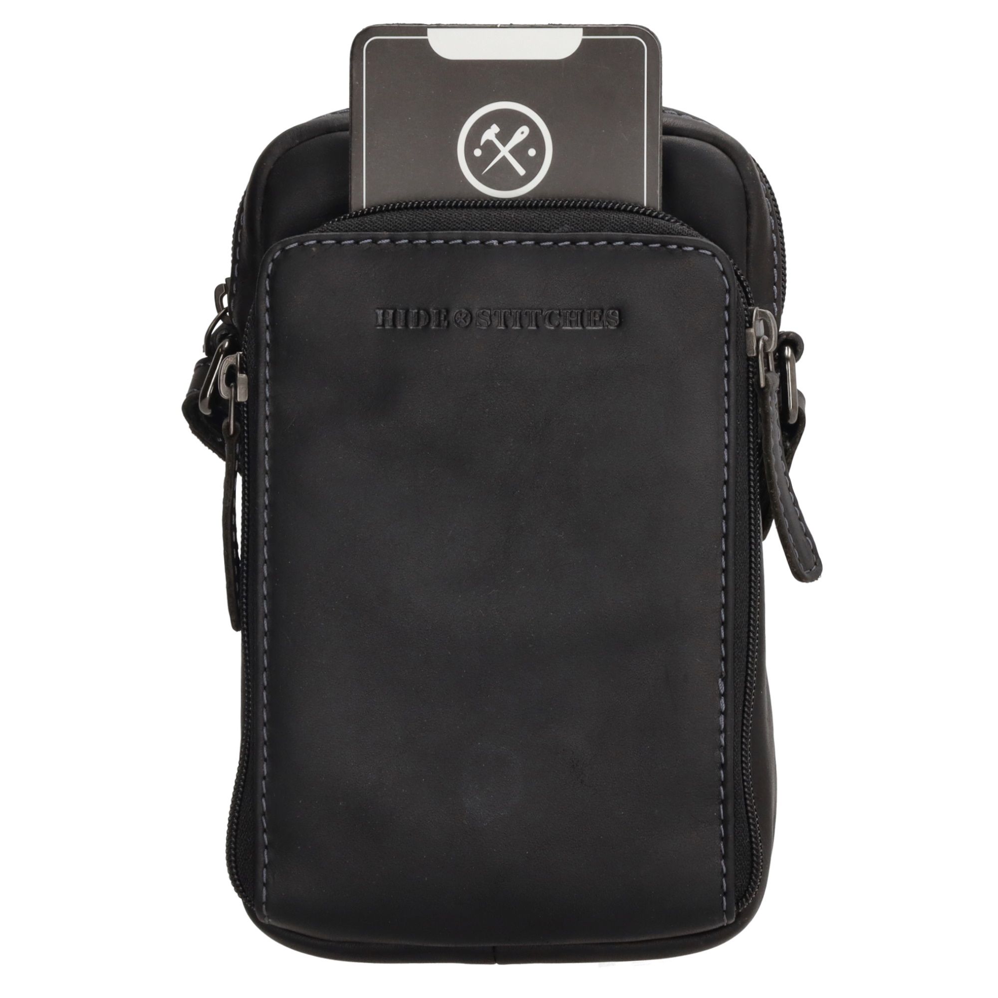 Hide & Stitches Japura Telefoontasje Zwart