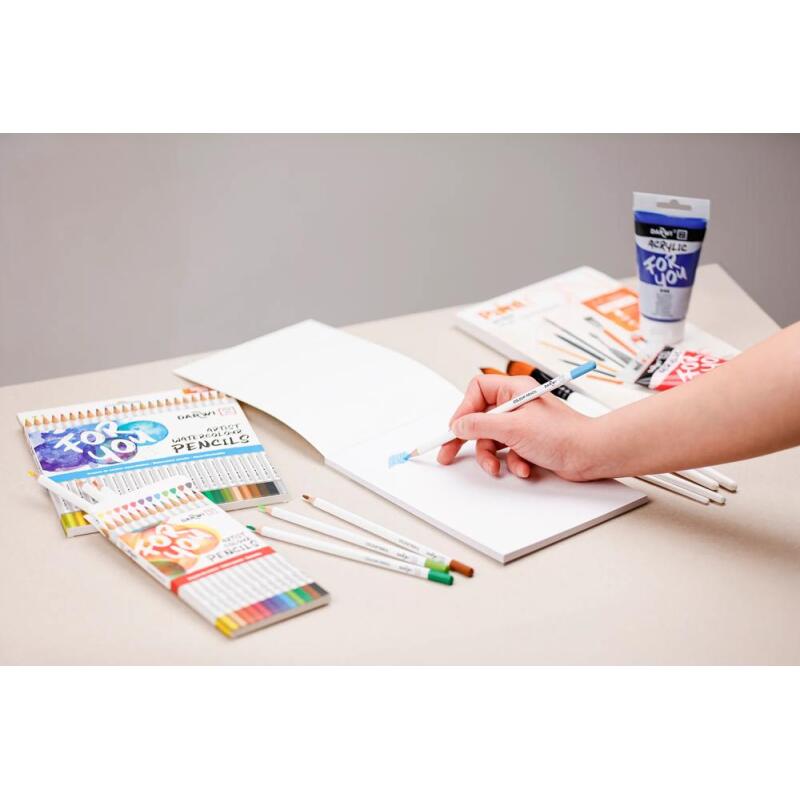 Darwi For You boite de 24 crayons de couleur standards - Assortiment