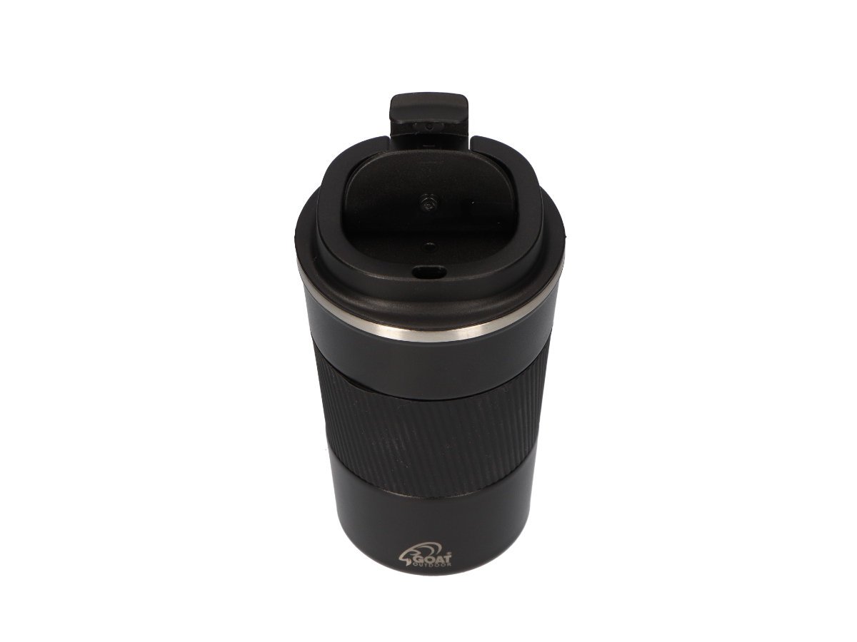 GOAT Outdoor 380 ml RVS Koffiebeker To Go - Black