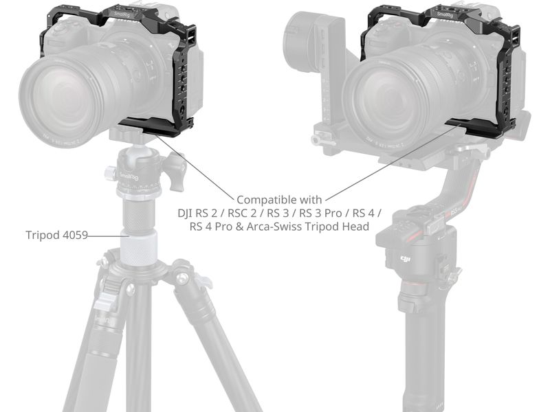 Smallrig Cage für Nikon Z 6III Schützt die Kamera und ermöglicht dennoch den Zugriff auf die Schnittstellen