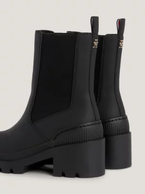 Botas de salto bloco médio emborrachadas