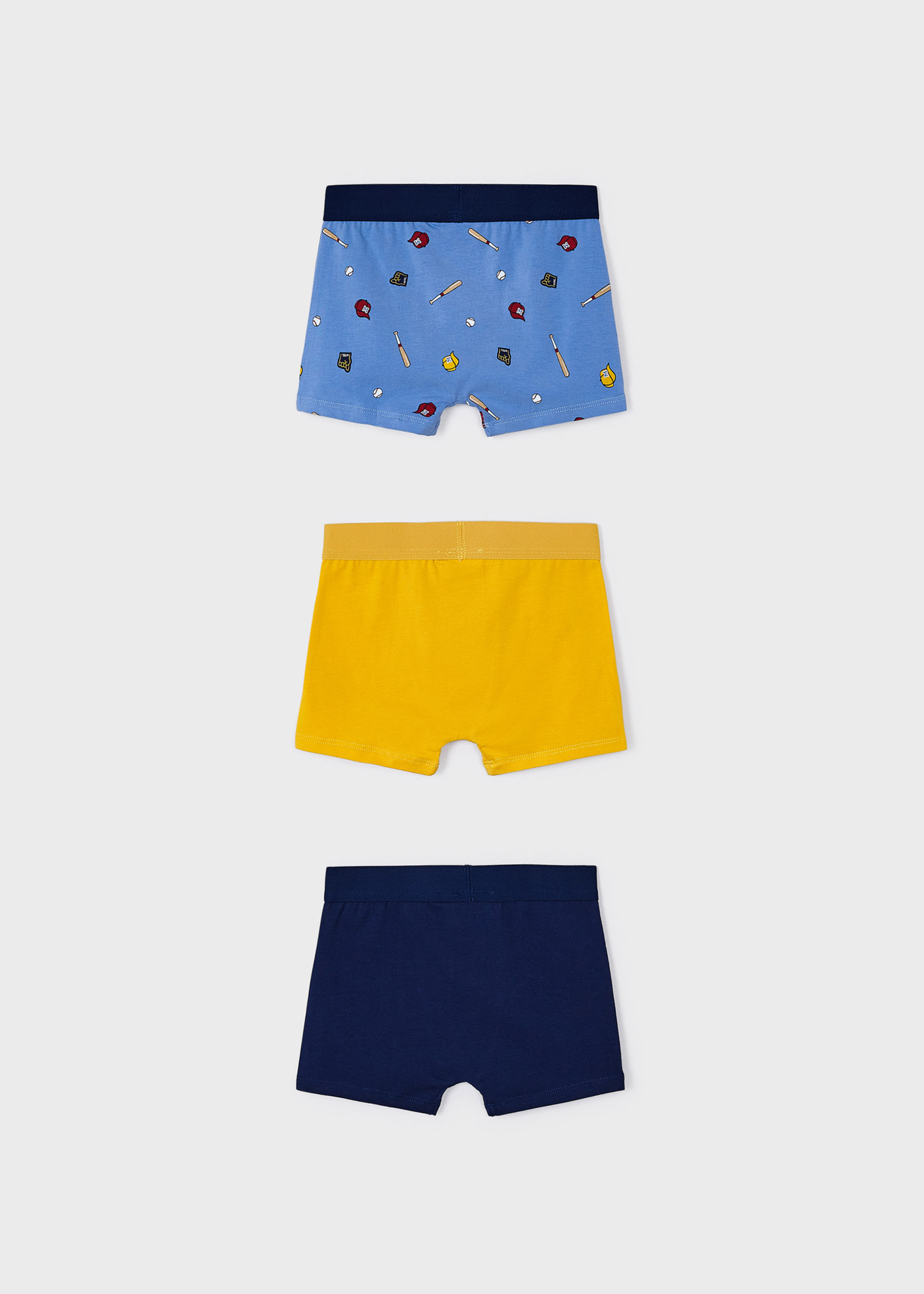 Conjunto de 3 cuecas boxer para meninos
