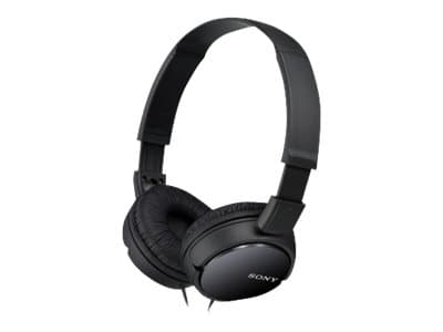 Sony MDR-ZX110 - Hodetelefoner - full størrelse - kablet - 3,5 mm jakk - svart