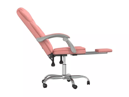 Fauteuil inclinable de bureau Rose Similicuir