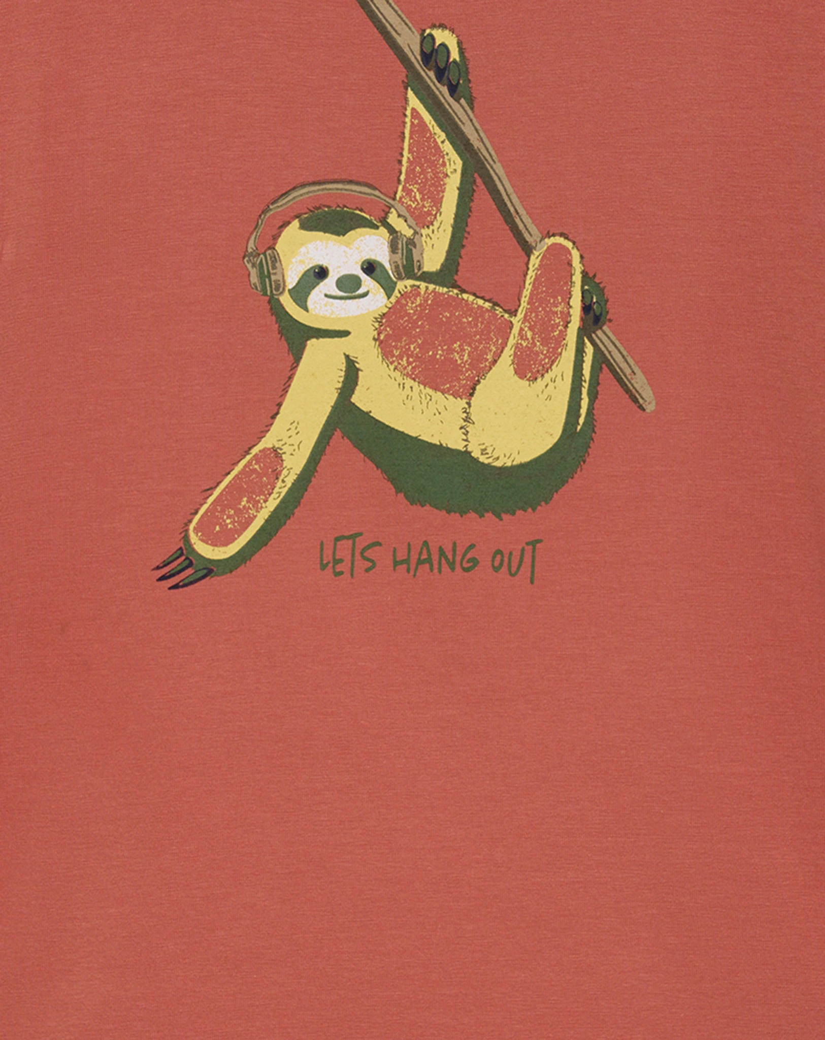 T-Shirt LET'S HANG OUT in jojoba