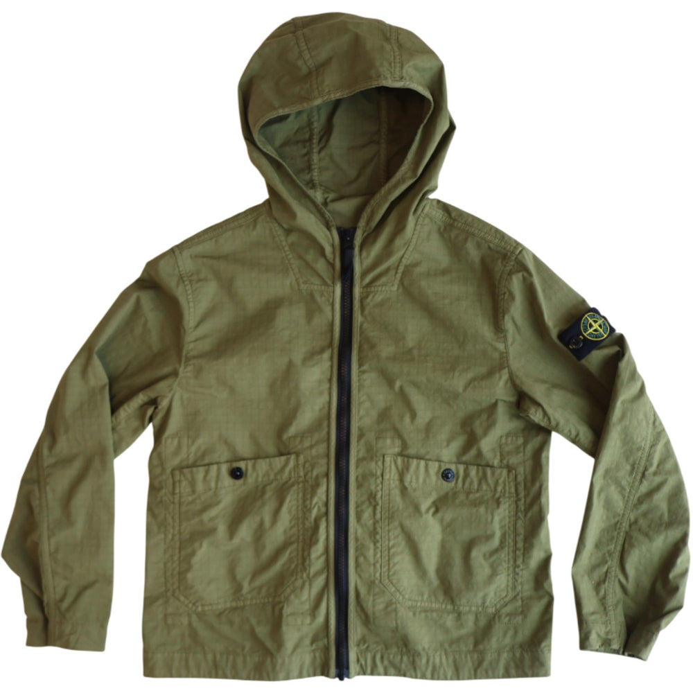 Køb Stone Island Olive Green Kort Parka