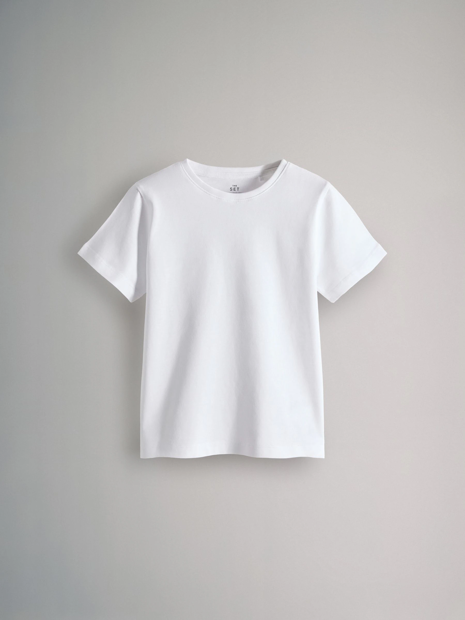 Zwart/Marineblauw/Gemêleerd grijs/Wit - The Set 8 Pack Regular Short Sleeve Cotton T-Shirts