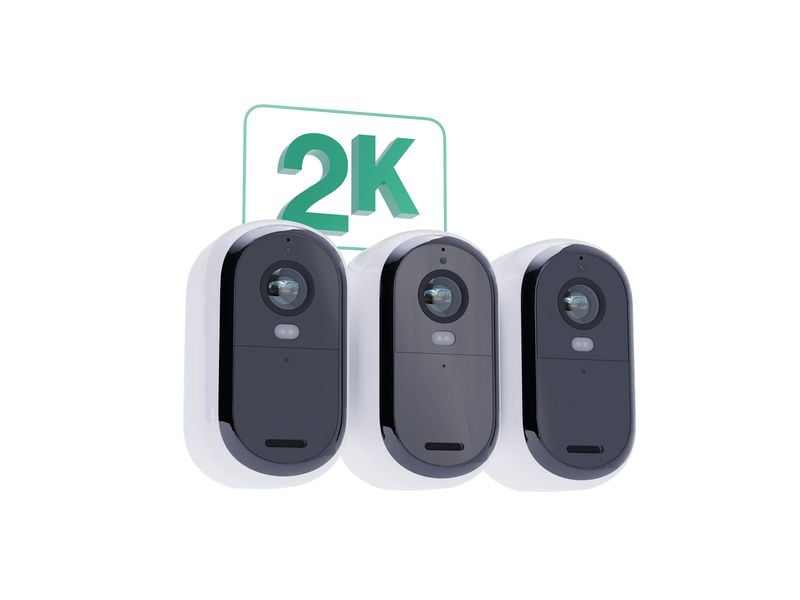 Arlo Essential Outdoor 2K (Gen 2) VMK3350 Solarpanel, 3er S All Ihre Sicherheitsbedürfnisse, eine leicht zu installierende 2K-Kamera, Ihr unermüdlicher Wächter im Aussenbereich