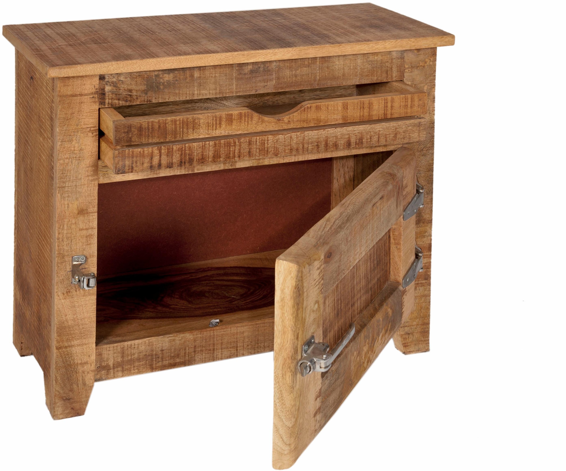 SIT Badkommode »Frigo« Mangoholz im Antik-Look mit Kühlschrankgriffen, Breite 67 cm