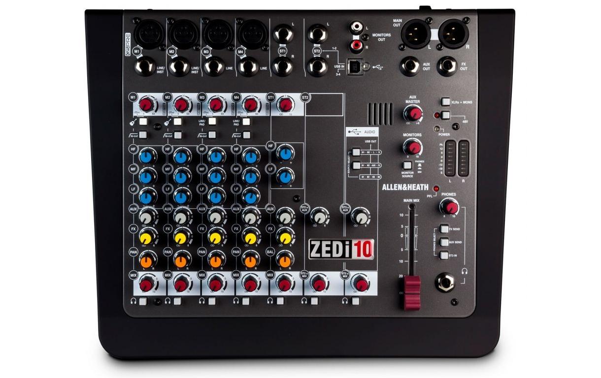 Mischpult ZEDi-10<br>Kompakter Hybrid Mixer