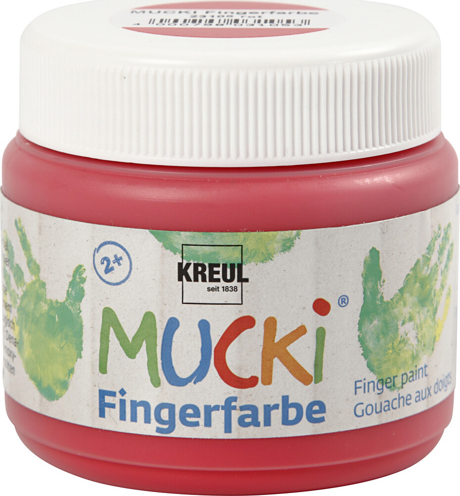 Mucki Fingermaling - Rød - 150 ML