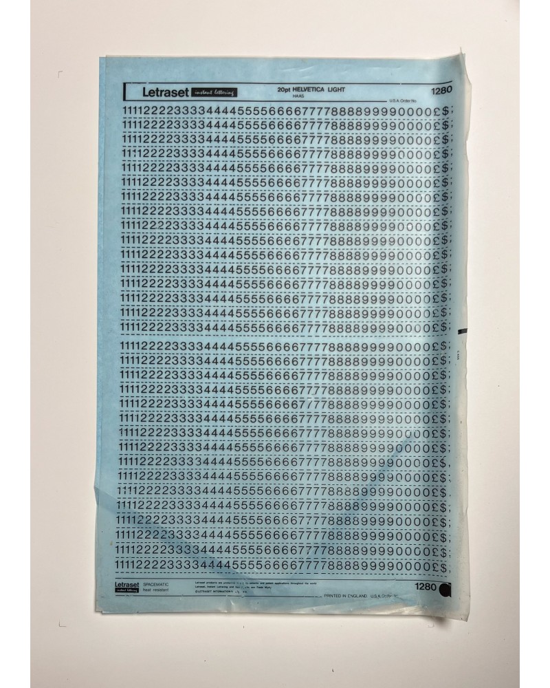 letraset-1280- HELVETICA LIGHT - 20pt