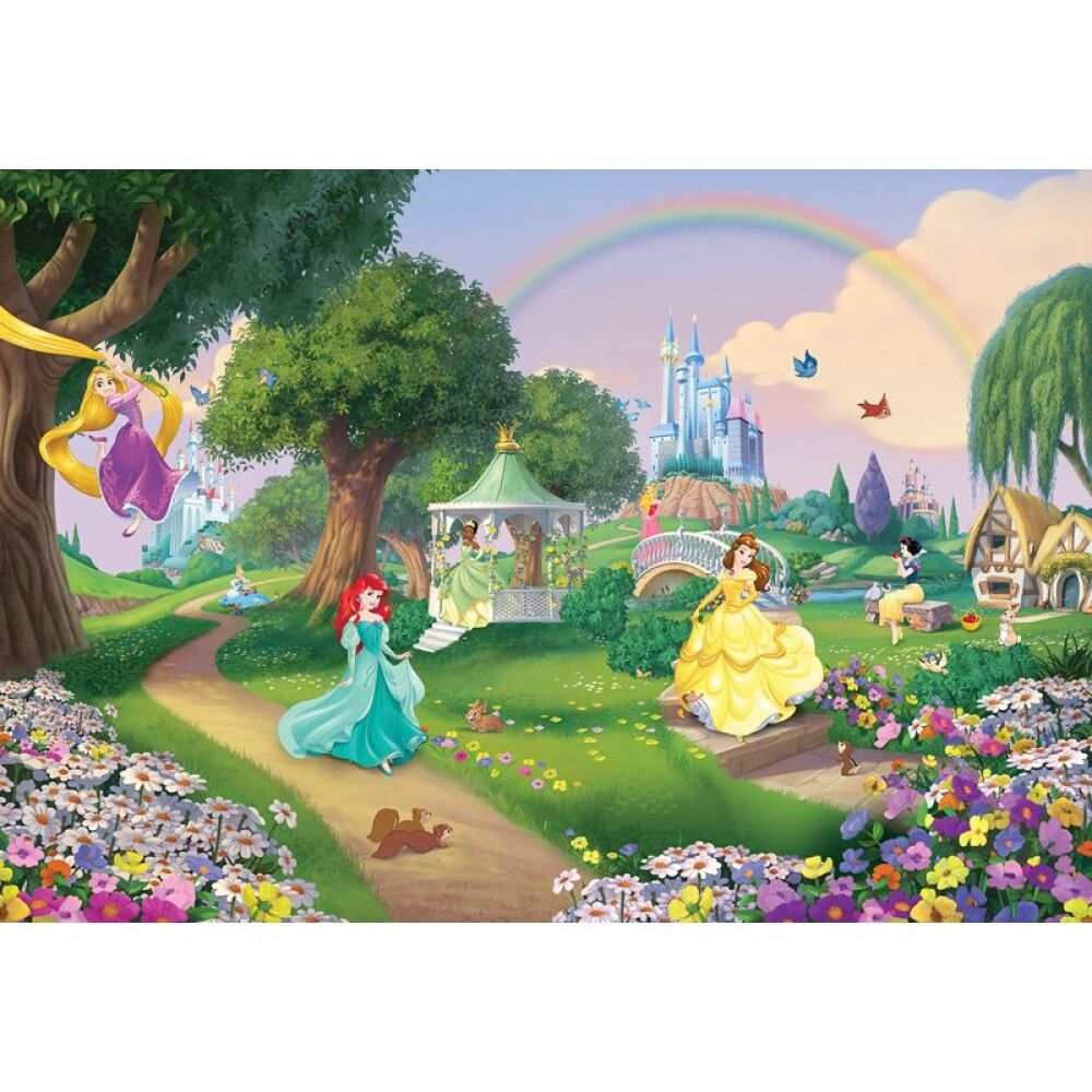 FOTOTAPET KOMAR DISNEY PRINCESS RAINBOW 368X254CM