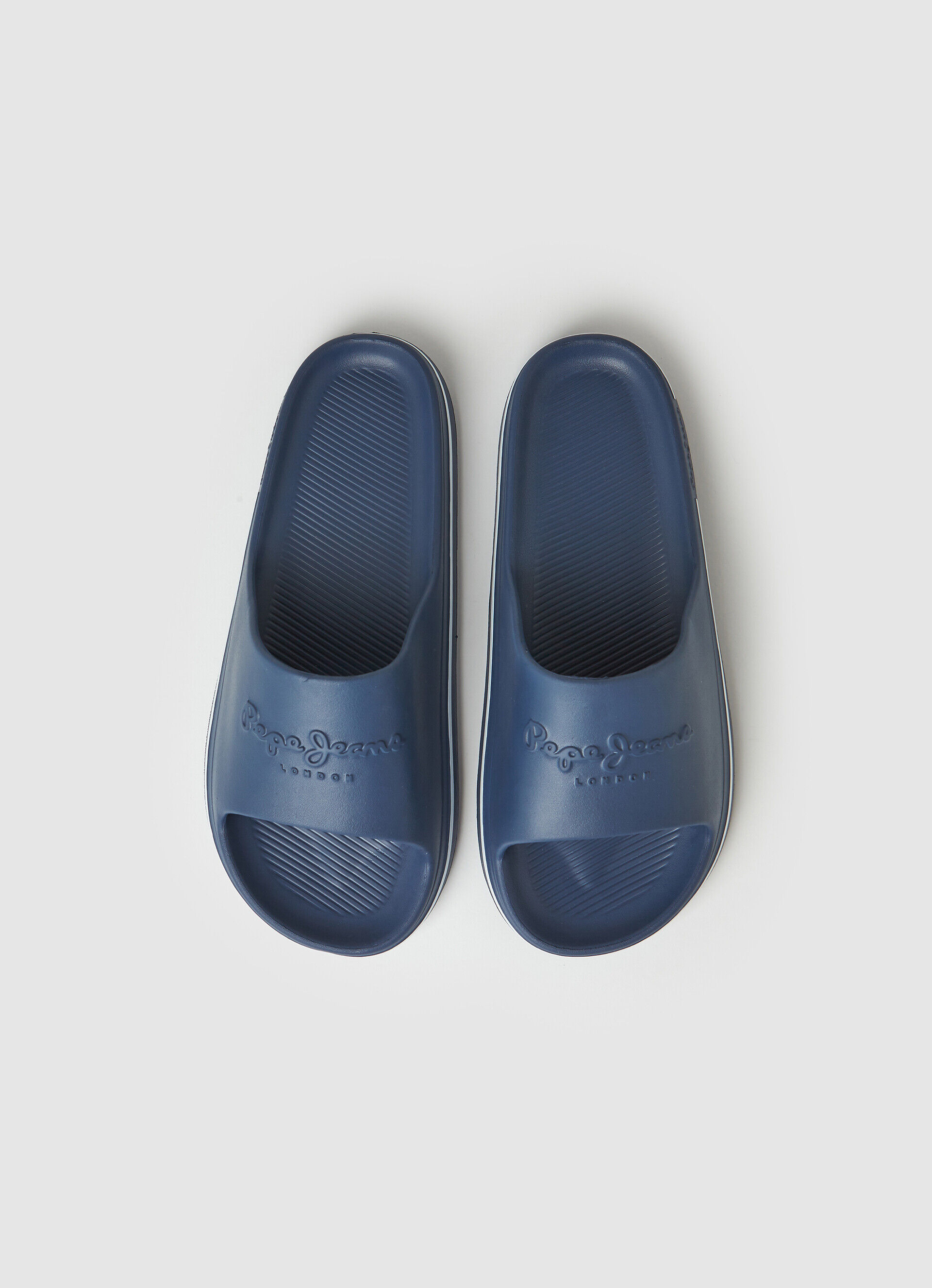 Chinelo de praia estilo slide - azul marinho